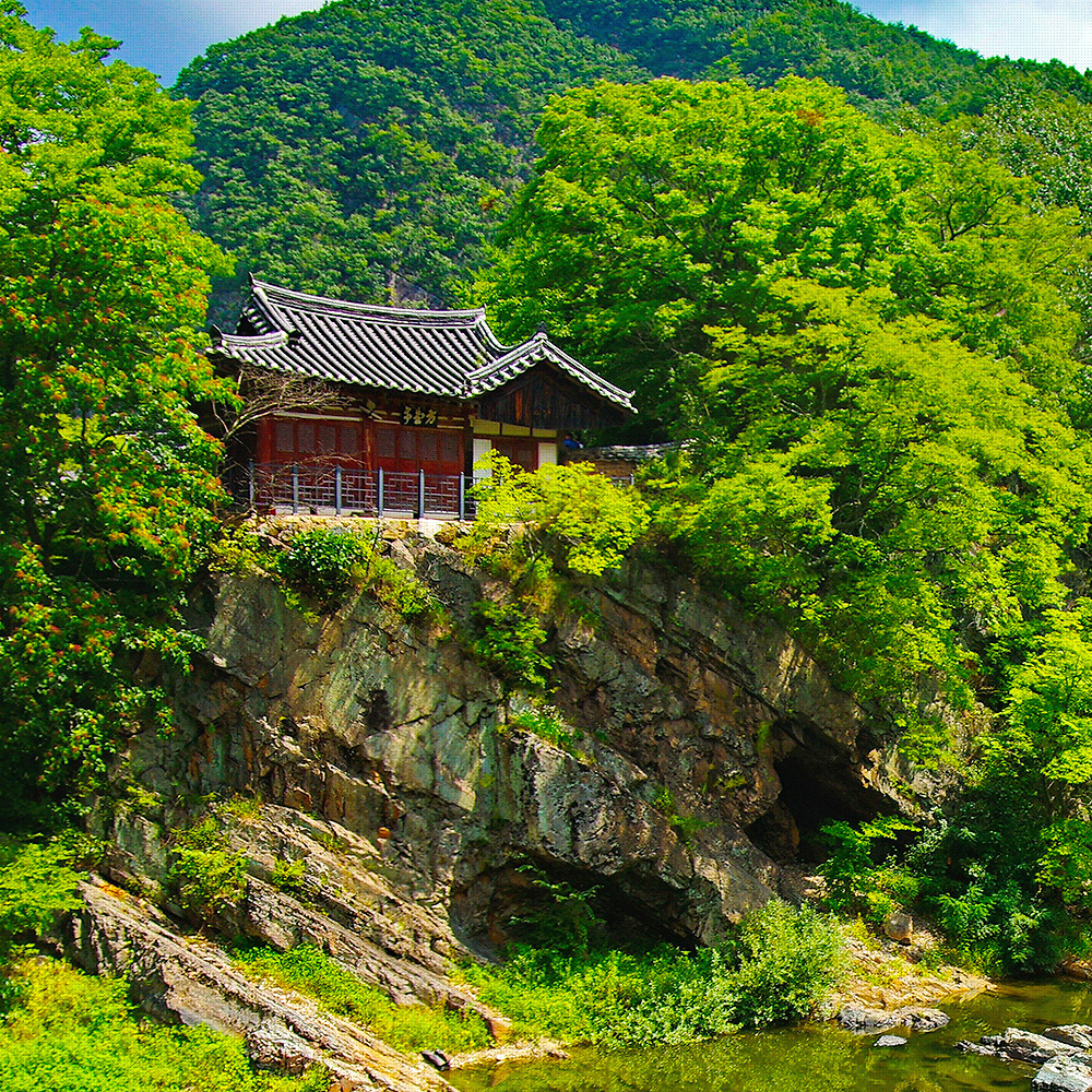 방호정 감입곡류천