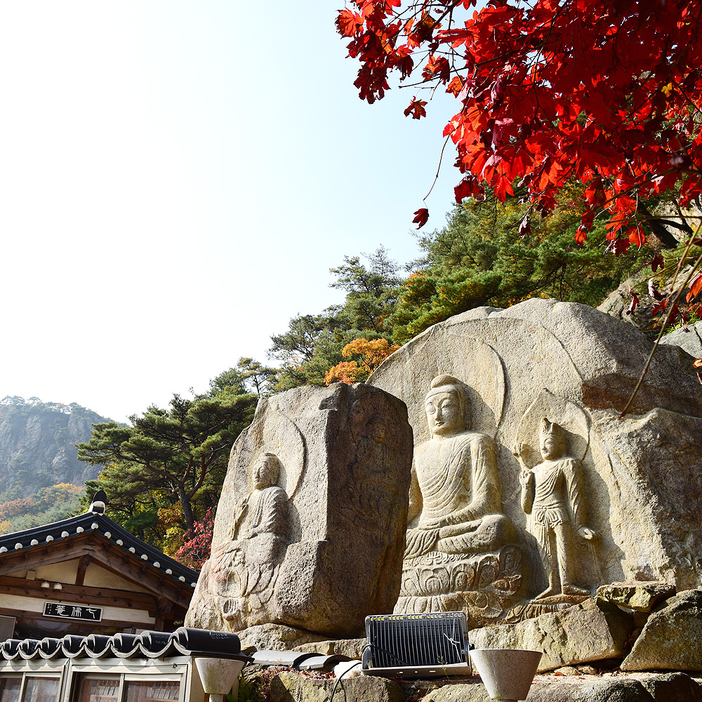 경주남산 칠불암마애불상군