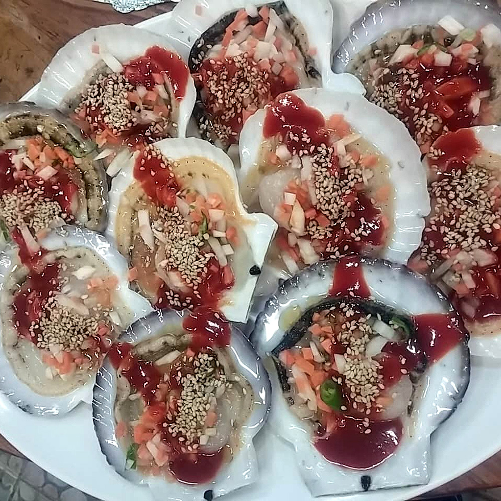 현미네조개구이